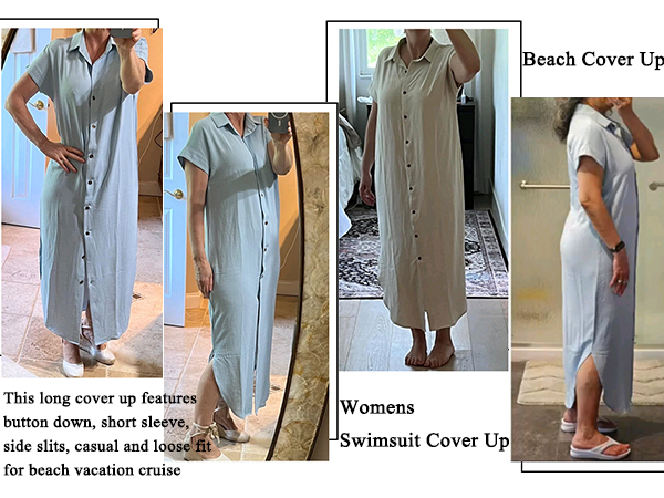 swim cover up for women long