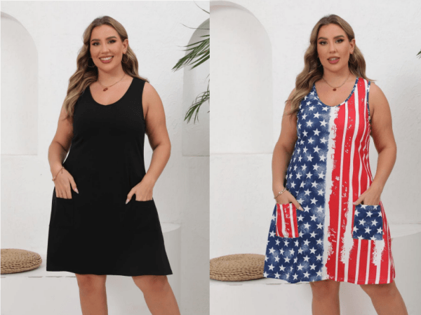 Plus size summer dress for women 2024