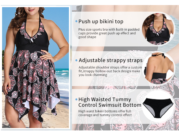 plus size swimdress for women