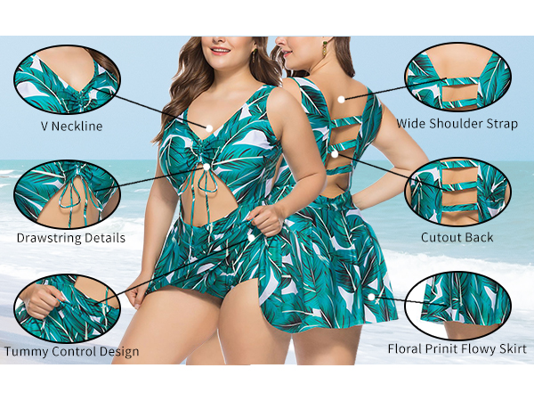 tummy control swimsuits for women