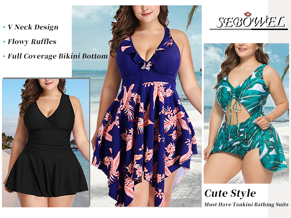 plus size swim dress