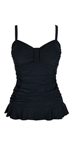 wire free, tankini, ruched