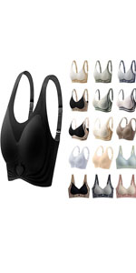 Dawncog Bra Super Gather Bra Wireless Push-Up Bra, Lifting Anti-Sagging Wireless Push-Up Bra