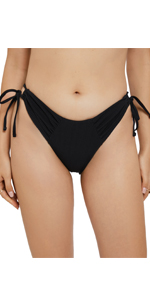 Tie Side Ribbed Bikini Bottoms