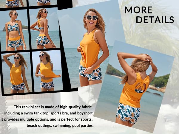 2 pc 2 piece two piece modlily swimsuits two piece taninis  3 piece tankini swimsuits for women