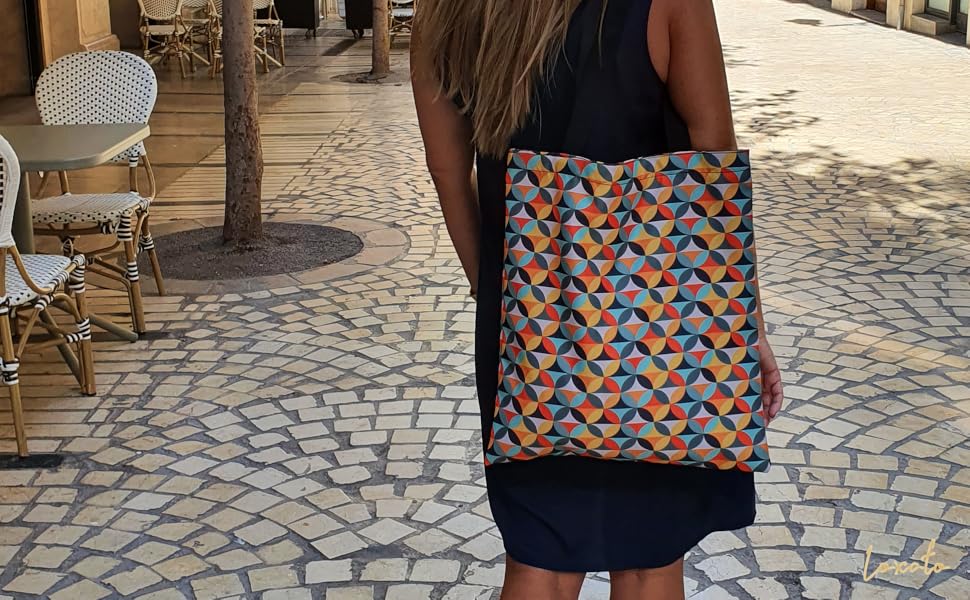 Loxato Tote Bag Aesthetic Bolso Bandolera Mujer Bolso Mujer Grande Bolsos para Universitarias