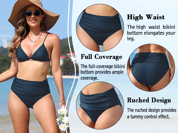 Full coverage swimsuits bottoms