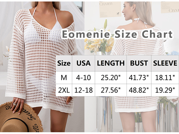 crochet swimsuit coverup for women