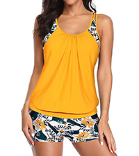 two piece tankini bathing suit ath;etic swimsuit 