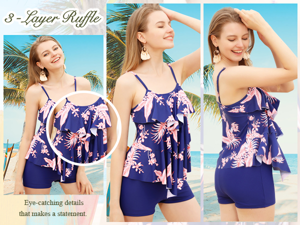 Plus Size Tankini Bathing Suit