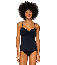 Crossroads Tankini in Black.