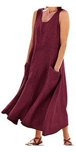 Flowy Maxi Dresses with Pockets