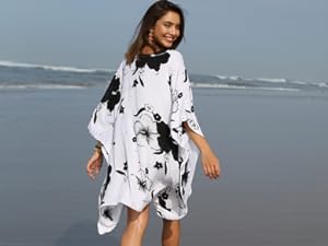 floral print short cover up 