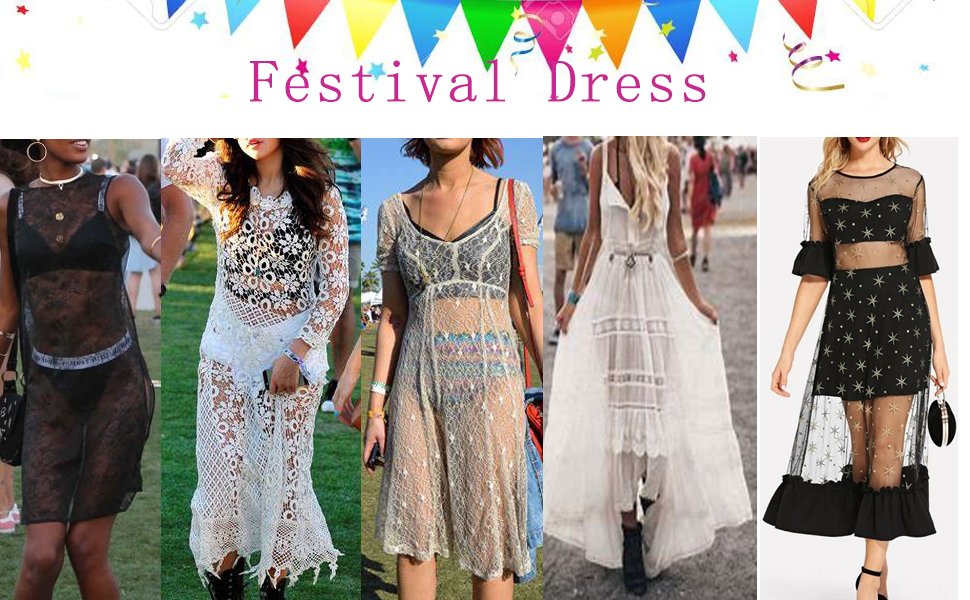  sheer mesh festival dress 