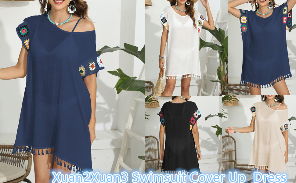 Xuan2Xuan3 Swimsuit Cover Up Dress