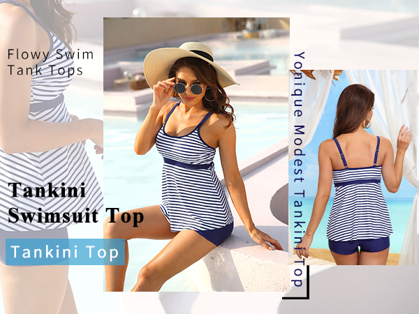 modest tankini top athlatic swimsuit top only bathing suit top only