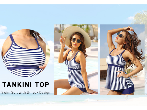 bathing suit top only tummy control tankini swim tank top flowy swim top