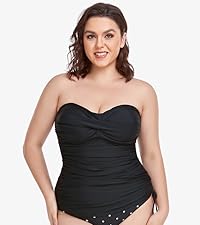 twist bandeau tankini top only tummy control bathing suit top no bottom