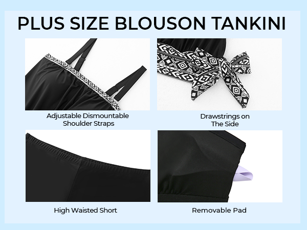 plus size tankini