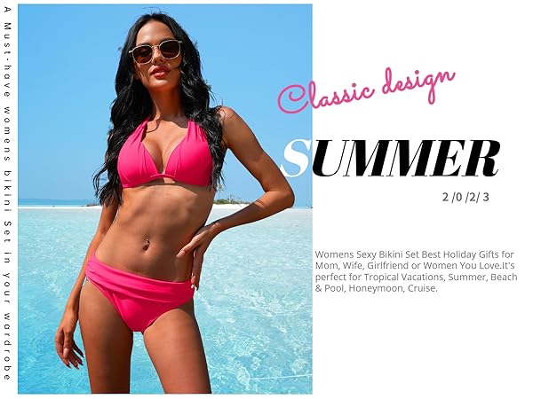 pink bathing suits for women