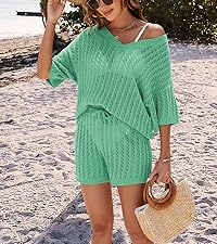 beach cover up dress womens crewneck crewnecks for women sleeves for women knitted cover up