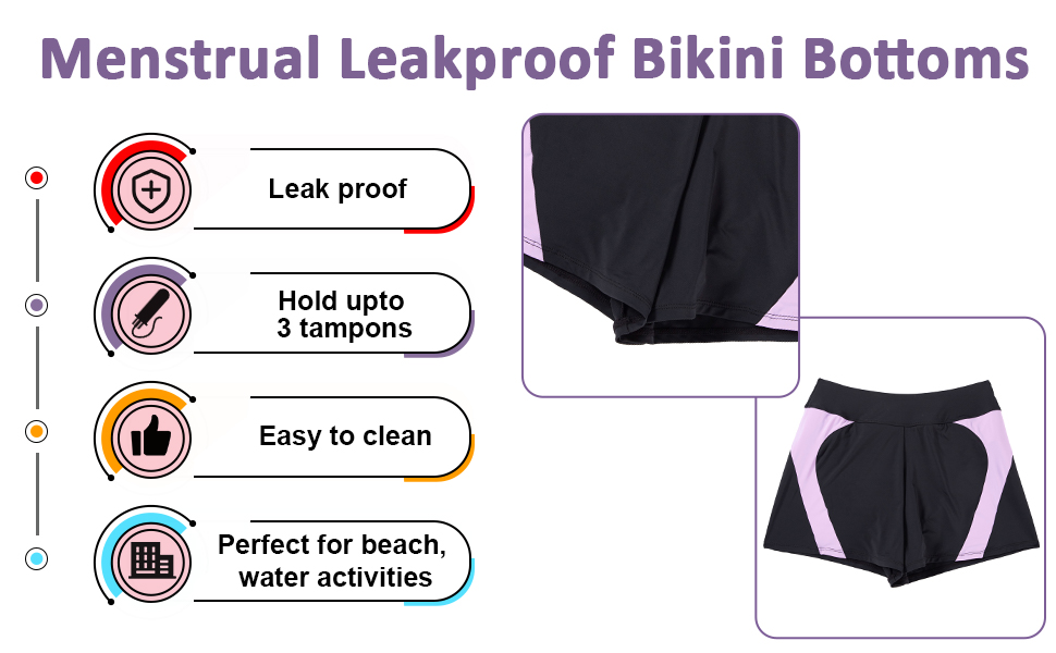 plus size period swimwear teen leakproof swimwear swimwear for periods teen  swimsuit bottoms women 