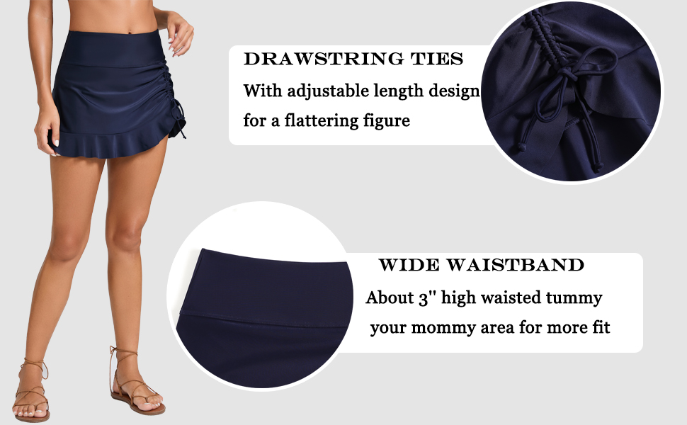  Womens High Waisted Skirt Bottoms