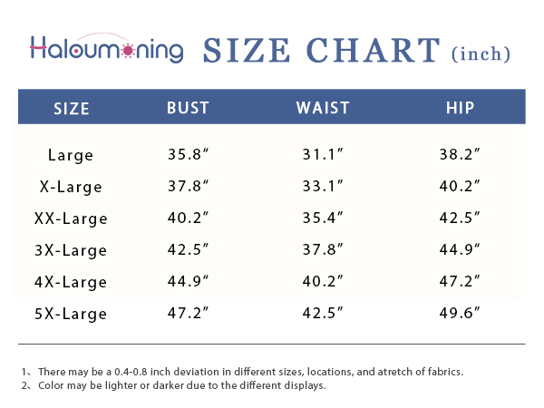 Size Chart 1