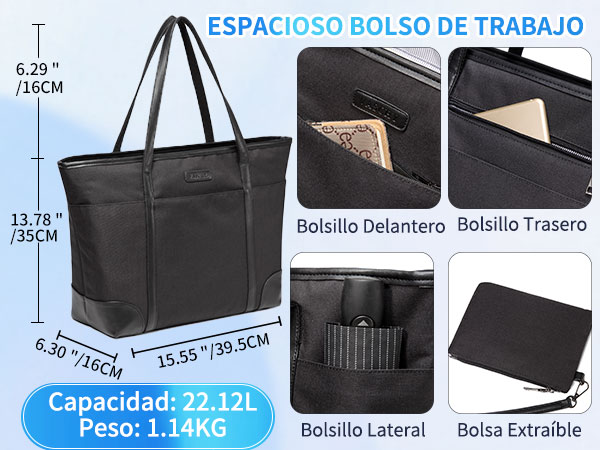 VASCHY Bolso Portatil Mujer