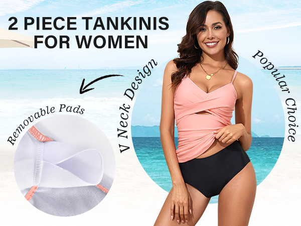 Tankini Swimsuits for Women Tummy Control