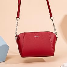 David Jones - Bolso bandolera para mujer, diseño de trapecio