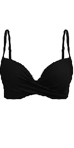 Women Push Up Bikini Swimsuit Top Sexy Underwire Swim Top B0D6YL942N