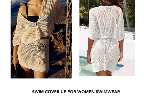 HUUSA Women''s 2-Piece Crochet Swimsuit