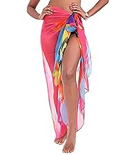 Womens Chiffon Beach Pareos Sarong