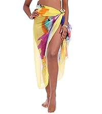 Womens Chiffon Beach Pareos Sarong