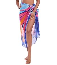 Womens Chiffon Beach Pareos Sarong