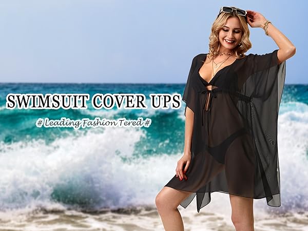 cover ups swimwear women swimsuit coverup beachwear white black orange pink yellow beach chiffon 