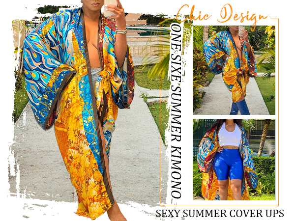 womens plus kimono