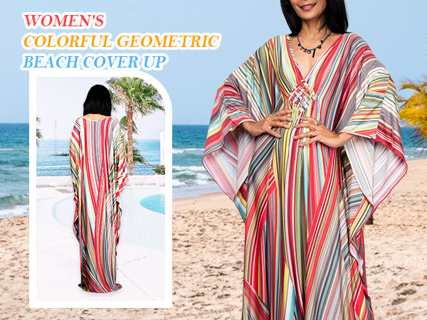 Women Woven Front Beach Cover Up Swimwear