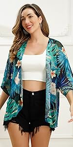 chiffon cover up shirt beachwear