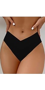 V Cut High Leg Bikini Bottoms