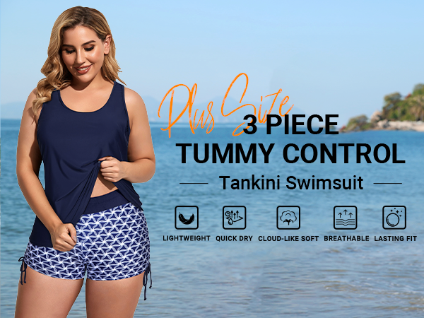 plus size tankini