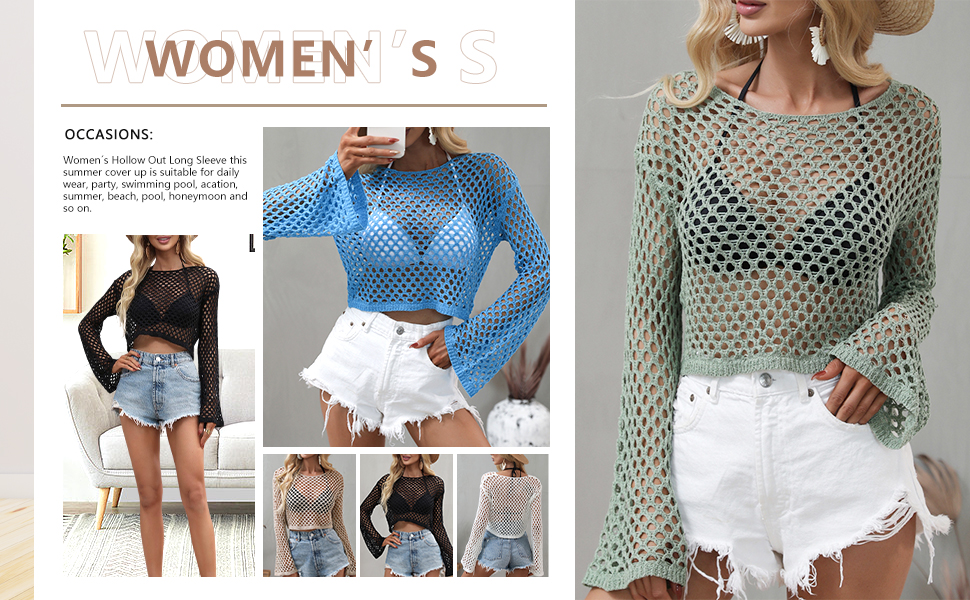 womens crochet tops