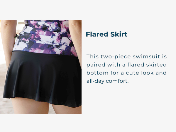 Flared tankini