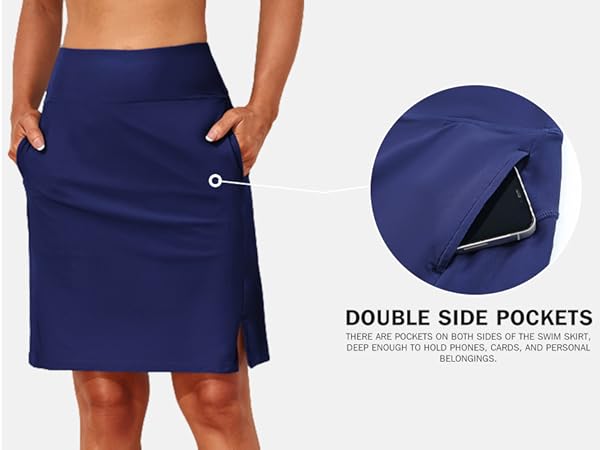 long swim shorts for women