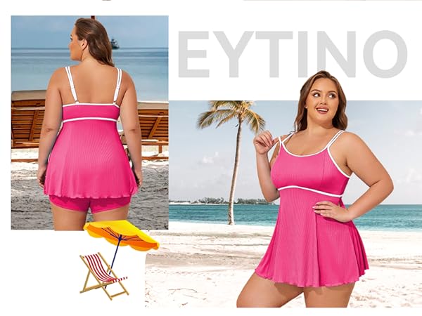 swim dress plus size