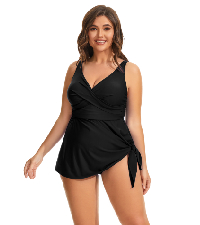 plus size one piece swimdress