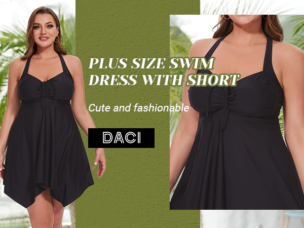 Plus Size Two Piece Swimdress