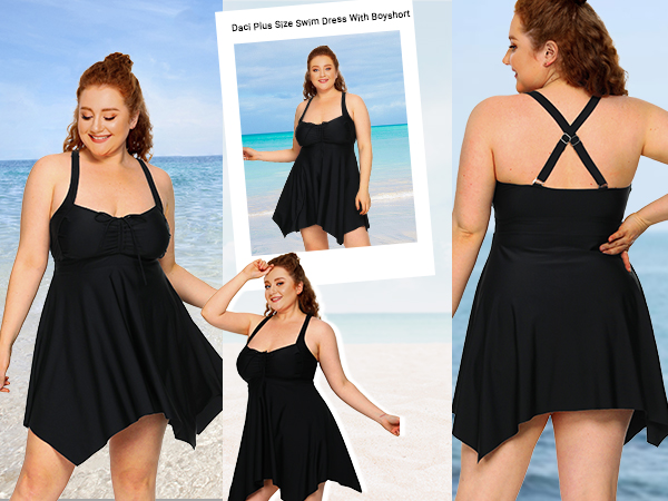 plus swim dress