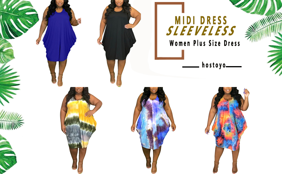 Plus Size Dress Midi Dress